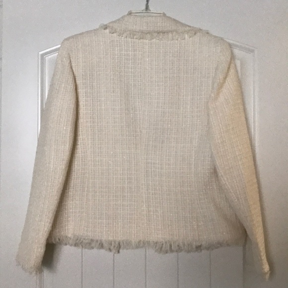 Kate Hill - beige, fringe trimmed jacket - Picture 5 of 5